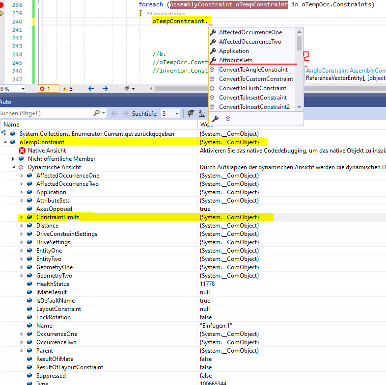 Solved C Usingreading Constraint Limits Autodesk Community 5581