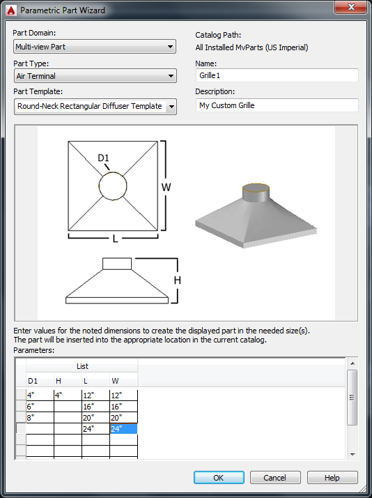 Solved: Lack Grilles parts (mep2012) Autodesk - MEP