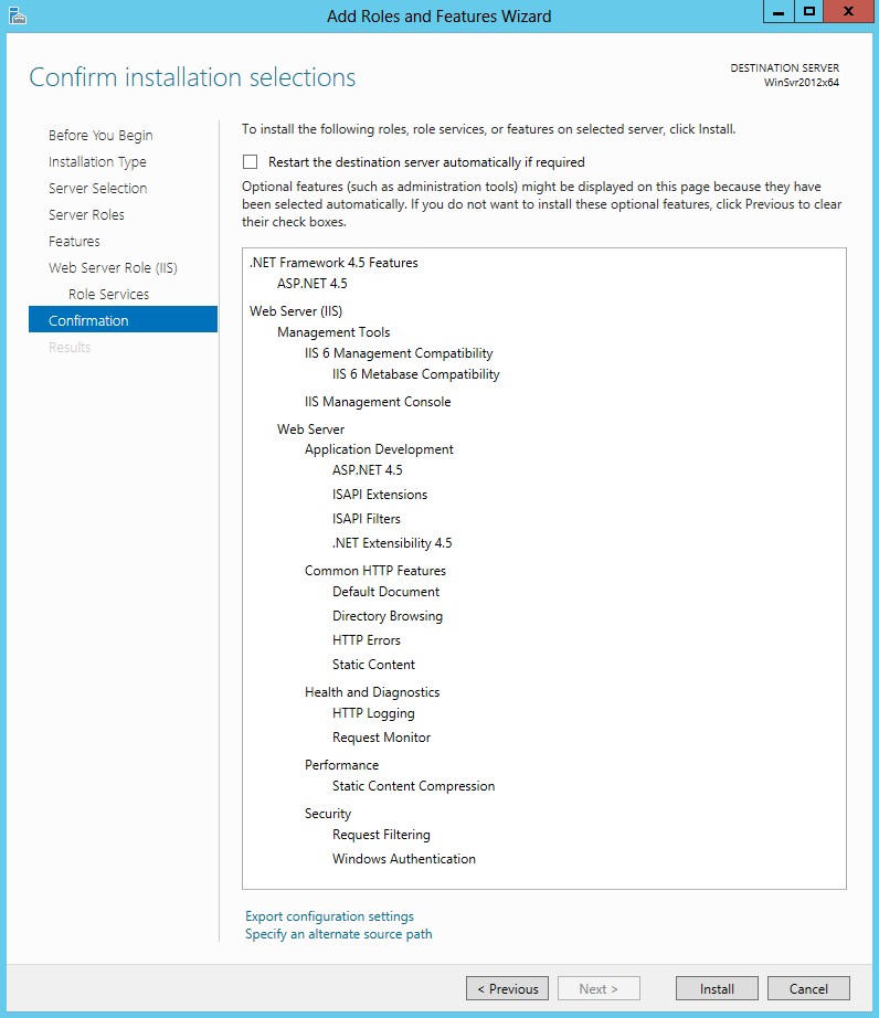 Solved Guide For Installing IIS On Windows Server 2012 For Vault