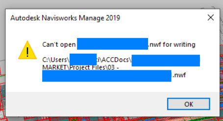 Error: Can't open file for writing - Autodesk Community