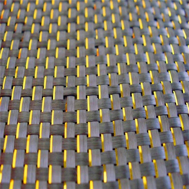 Gold metallic thread - close up of weave pattern