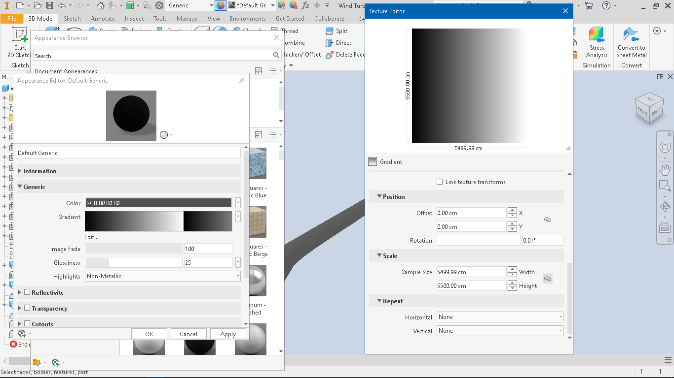 Coloured gradient on parts Autodesk Community