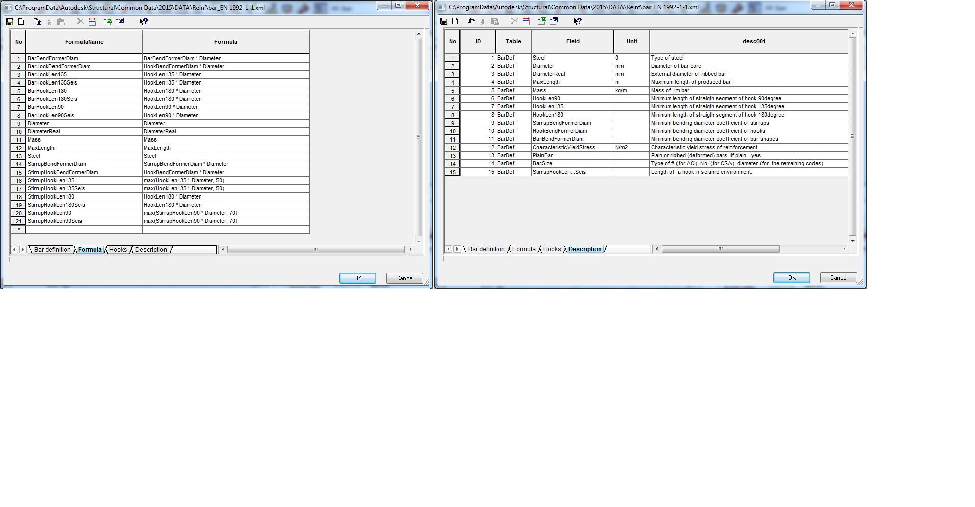 Solved: Modify rebar database - Autodesk Community - Robot Structural  Analysis Products