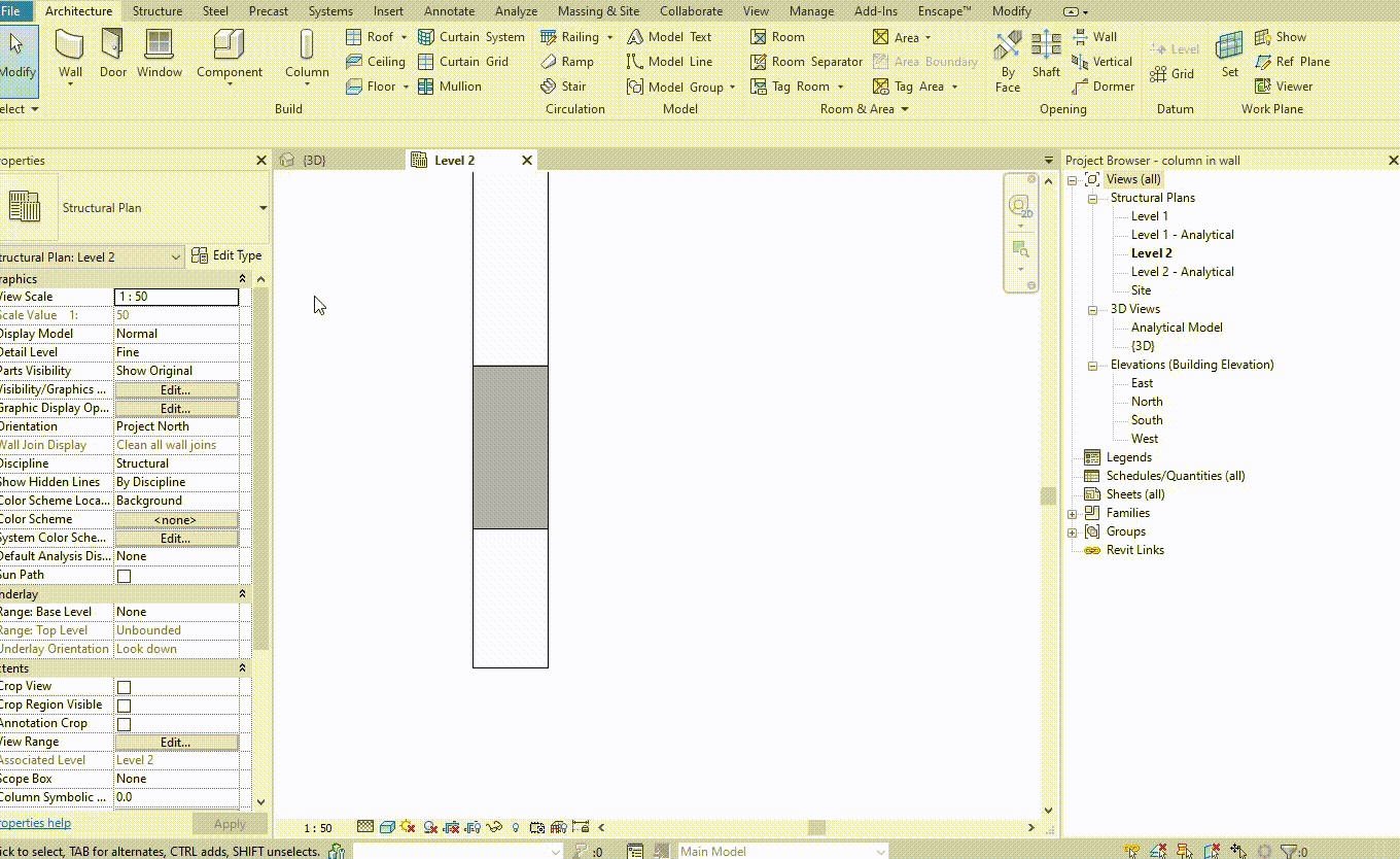 Solved: Column reinforcement when inside a wall - Autodesk Community