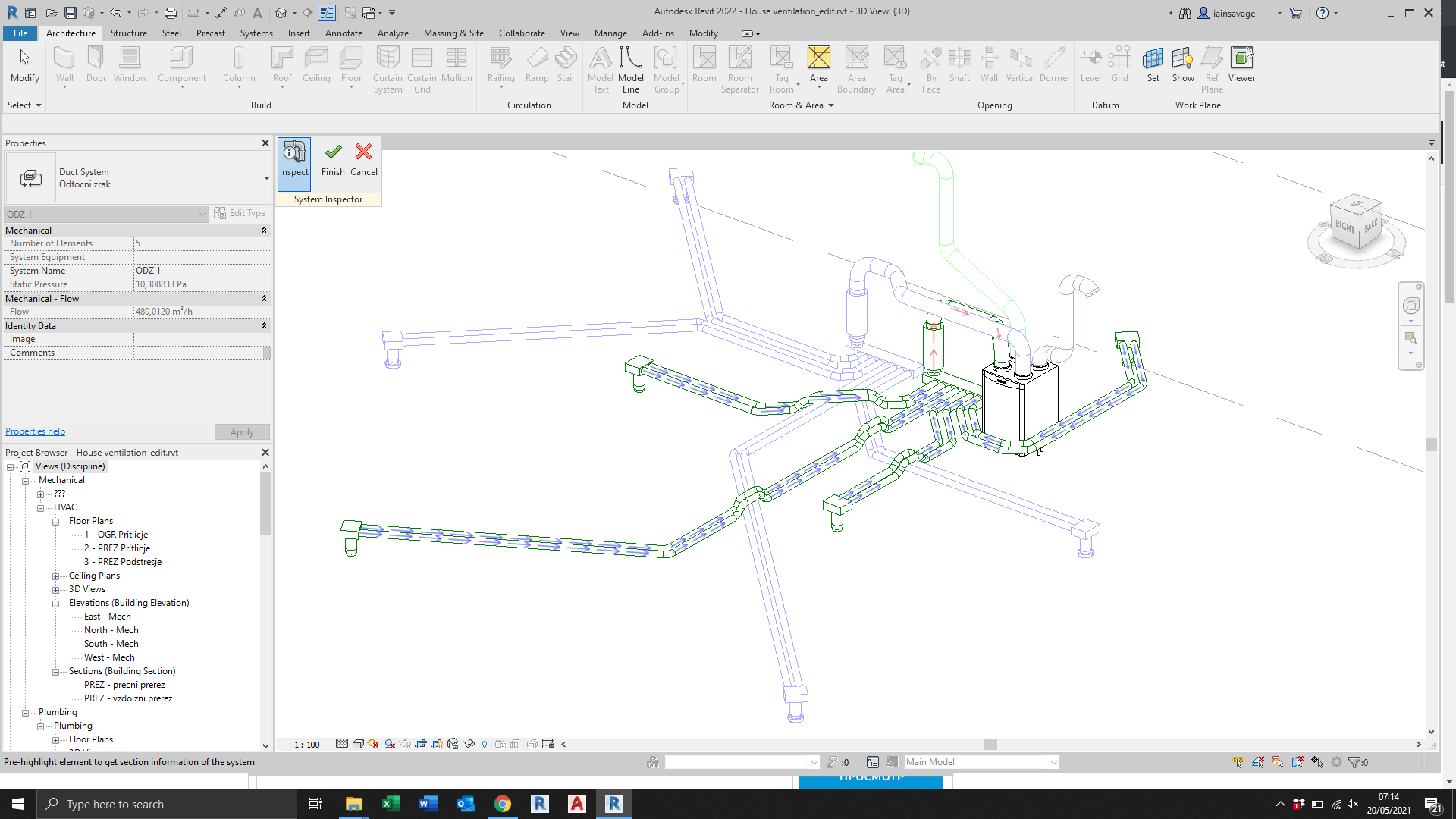 Solved: Duct flow throughout the system - Autodesk Community