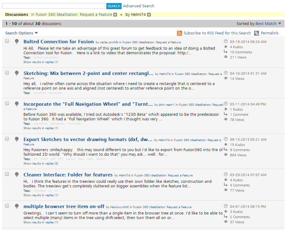 Forum search function broken? - Autodesk Community