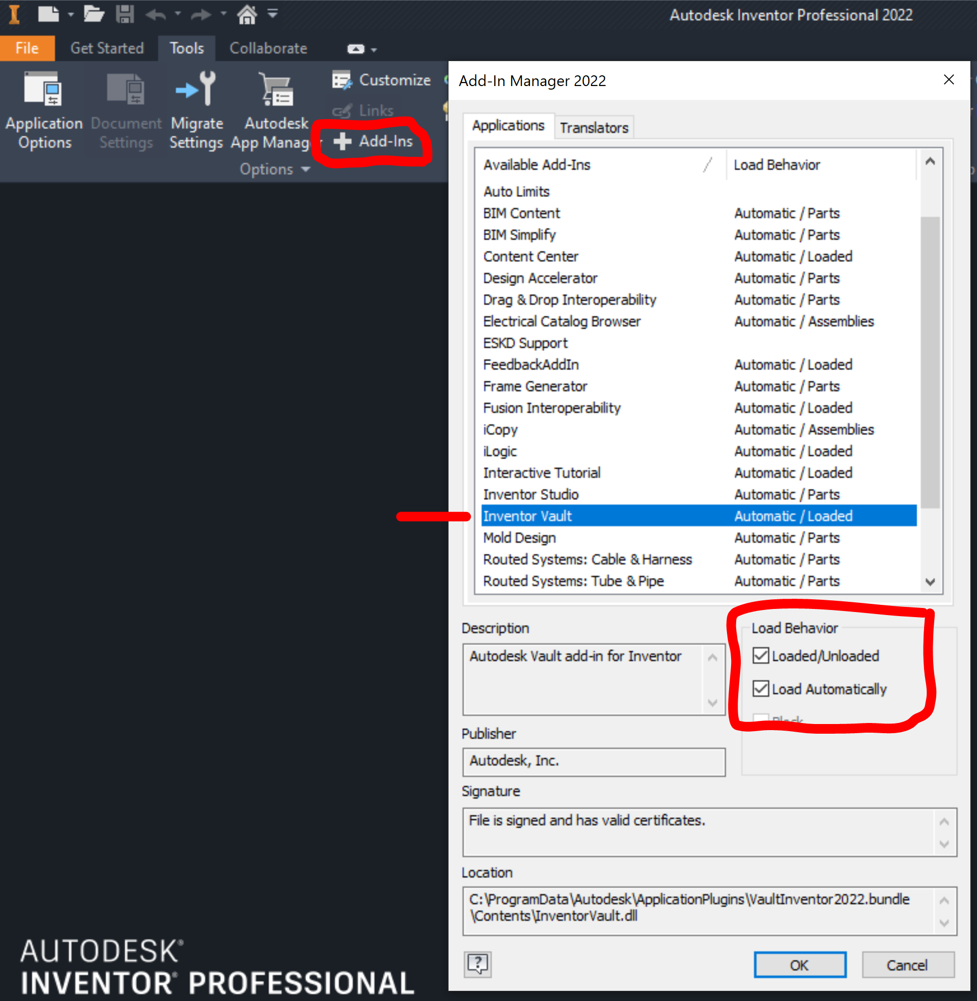Solved Vault ribbon not showing in inventor Autodesk Community