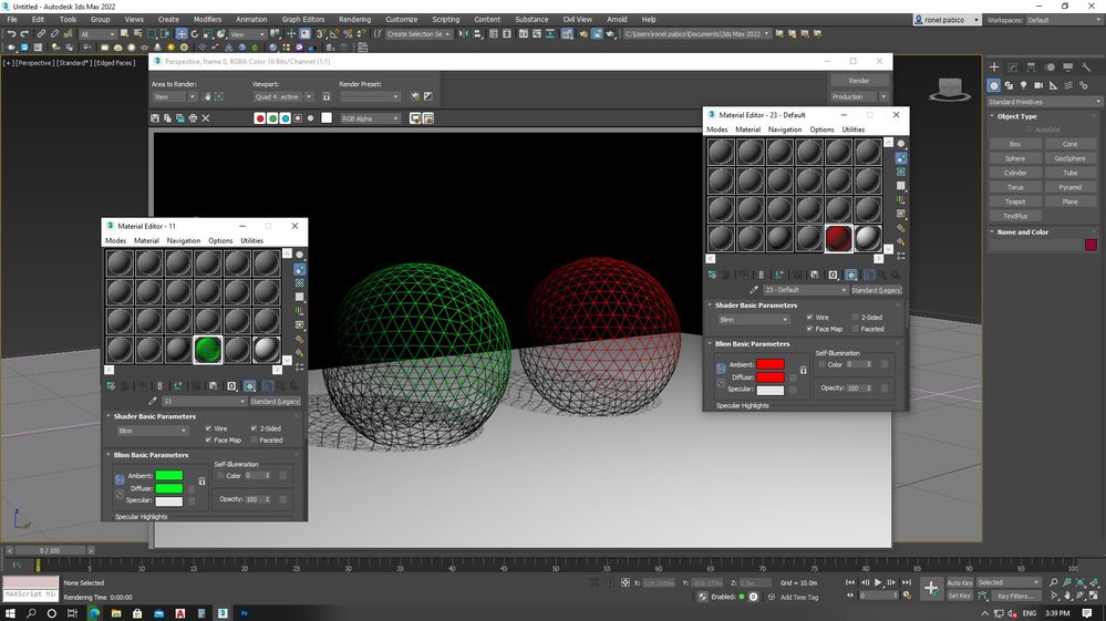 How to Render a Model in Wireframe? - Autodesk Community - 3ds Max