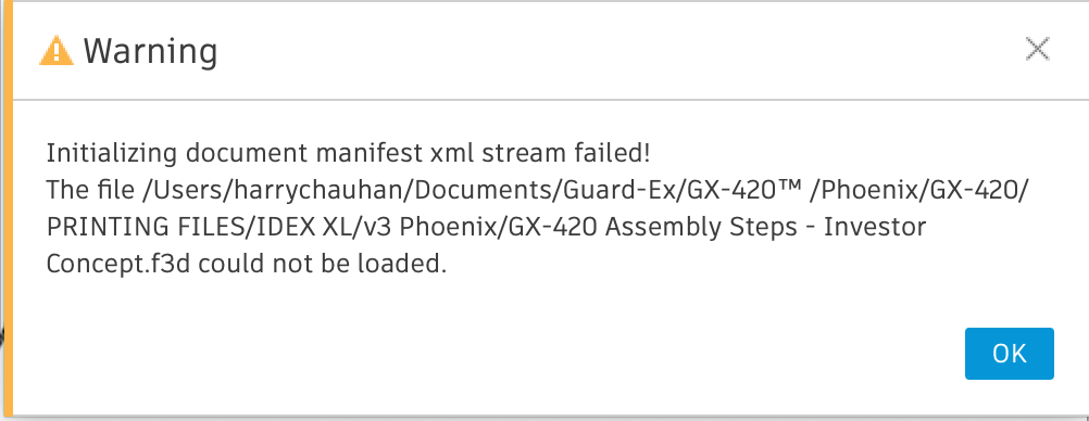 Major Project File isnt opening xml error - Autodesk Community