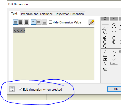 Solved: Dimension initially one click or two? - Autodesk Community