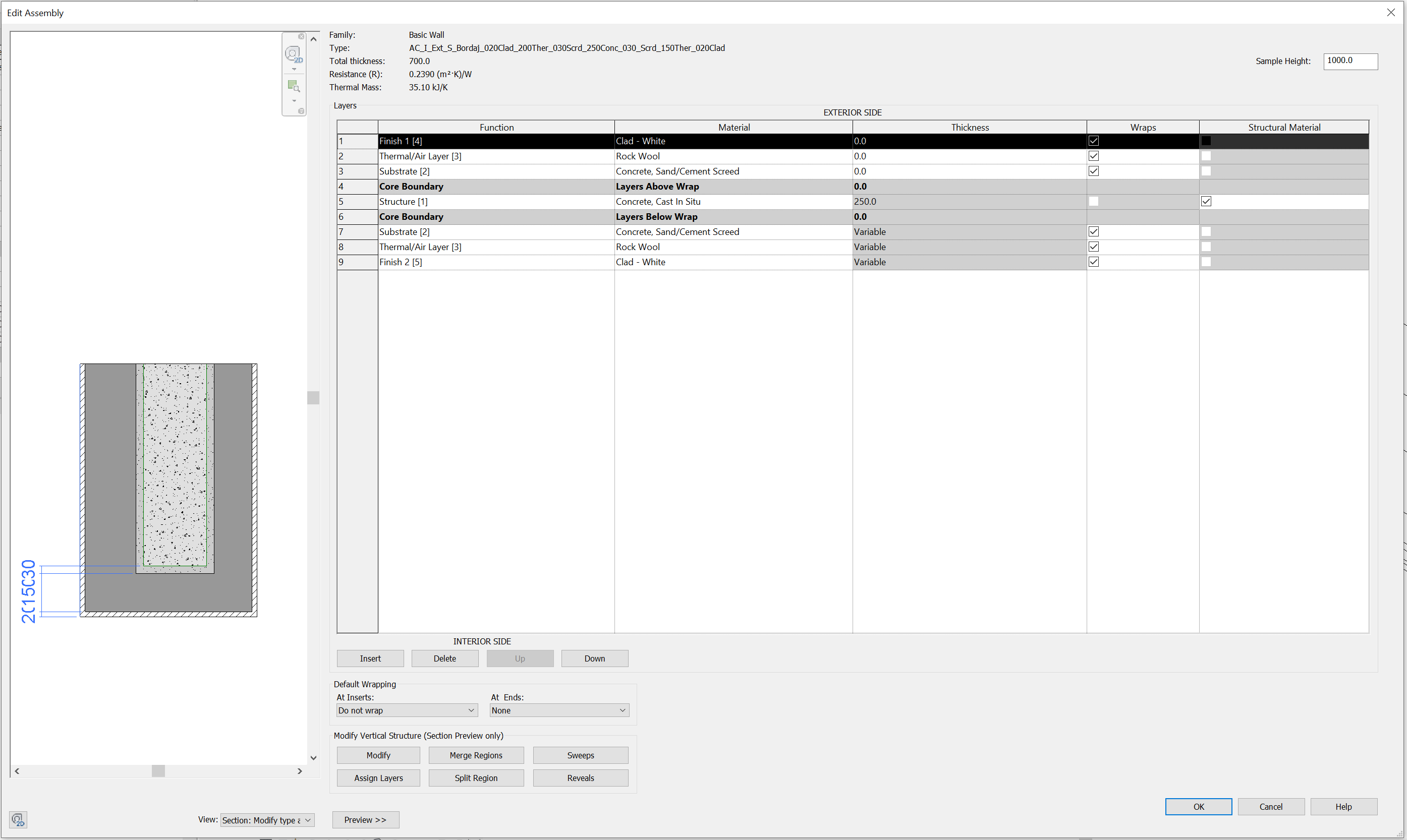 Solved Layer wrapping at the bottom of the wall Autodesk Community