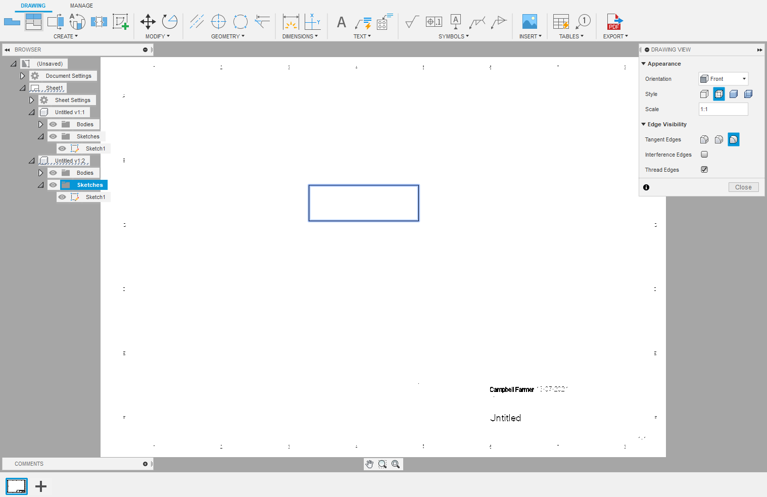 Solved: Sketch Invisible in Drawing workspace - Autodesk Community