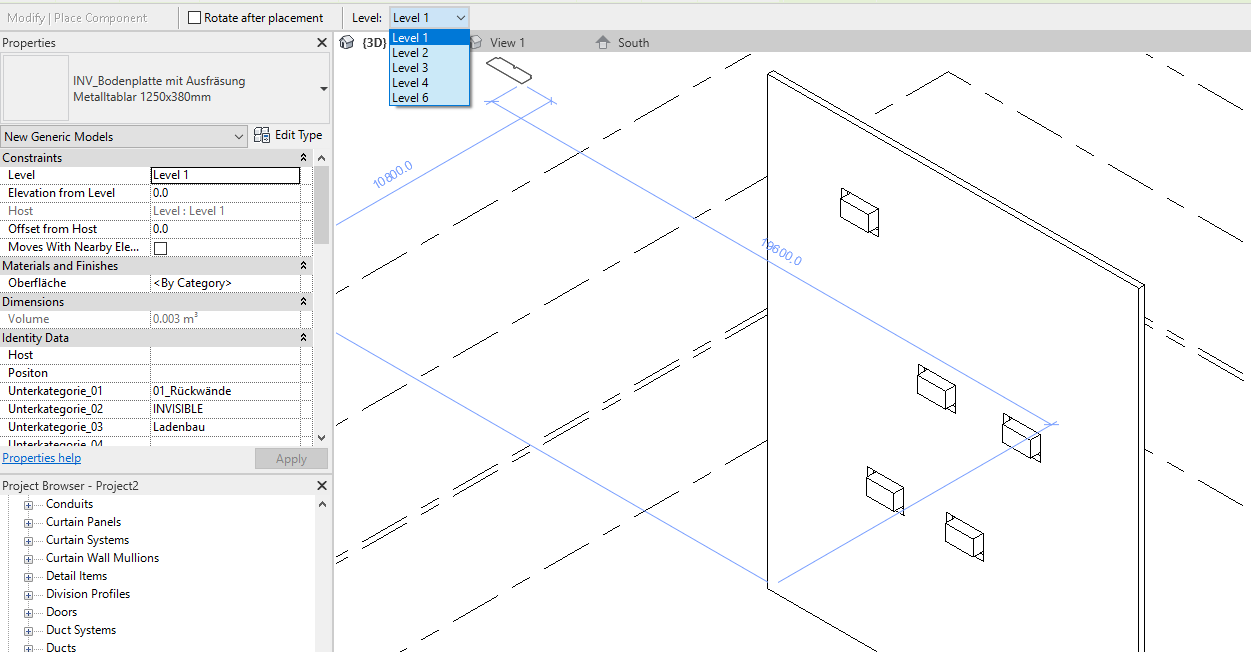 change level on wall hosted component Autodesk Community