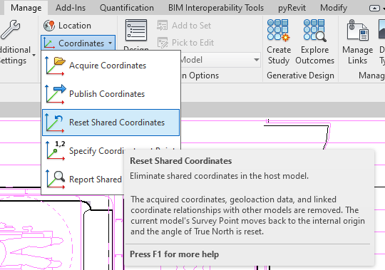 New Feature_Reset shared coordinates bug - Autodesk Community