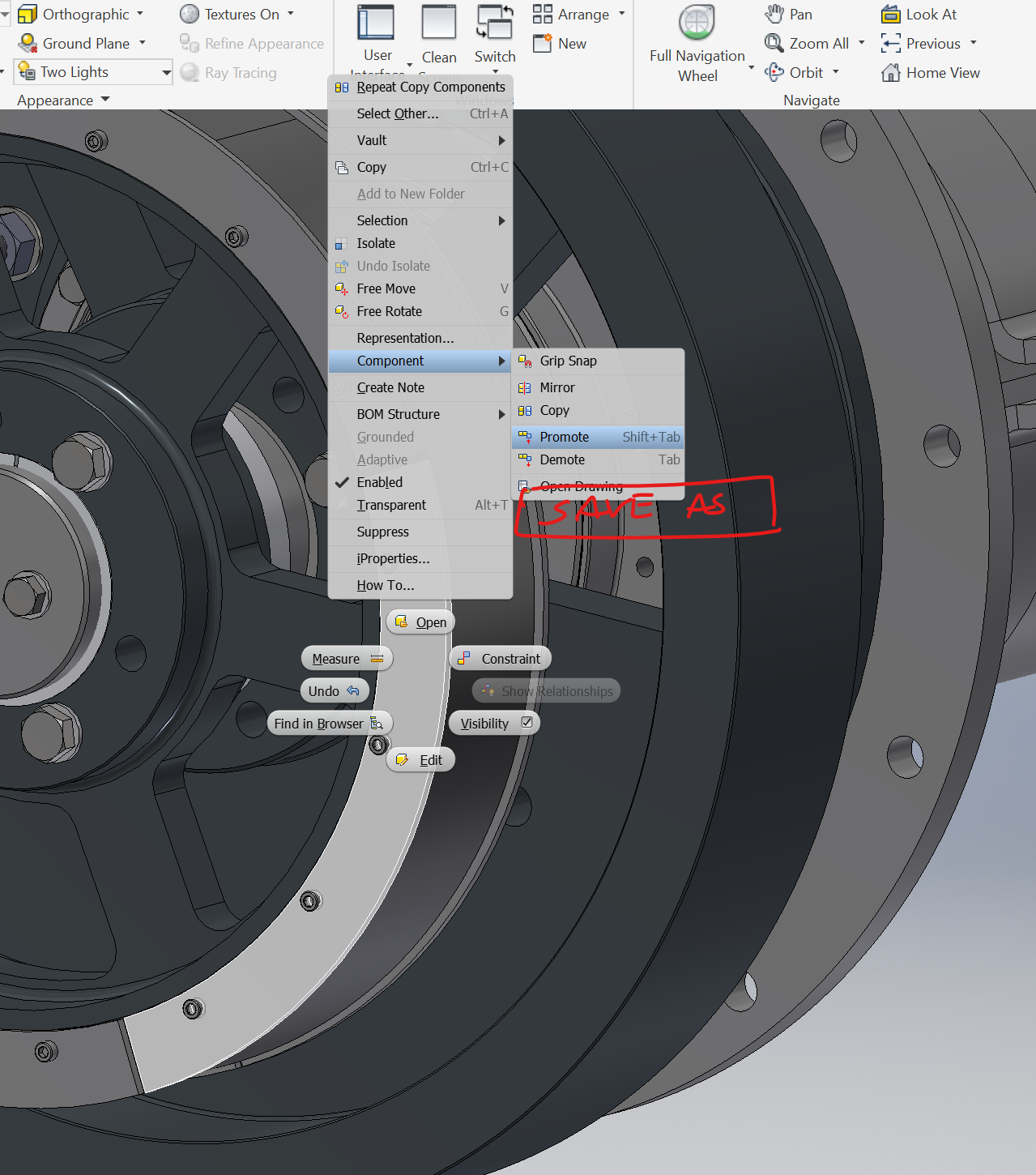 Assembly - Right Click Menu option for component Save As & Replace ...