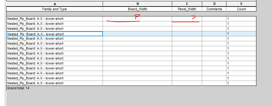 Solved: Shared Length parameter showing no value in schedule - Autodesk ...