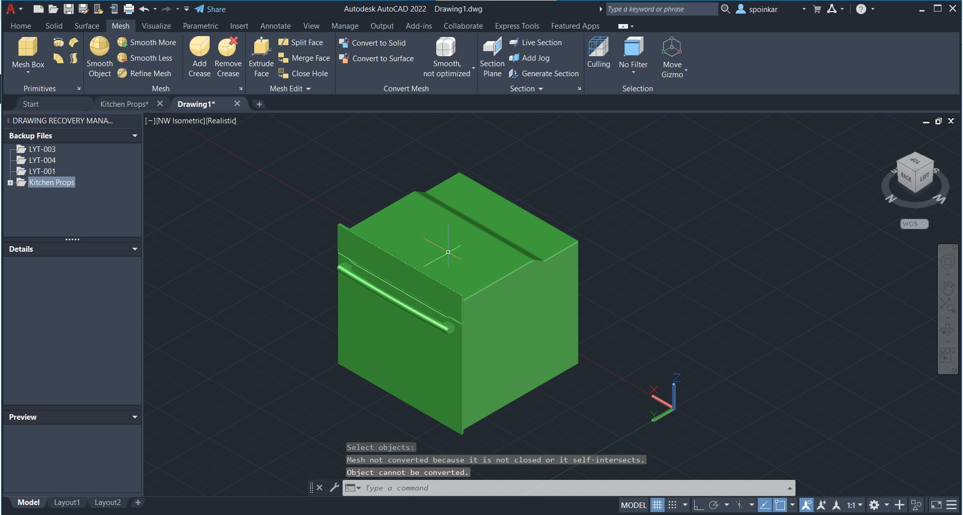 NEED HELP CONVERTING 3D MESH TO 3D SOLID - Autodesk Community - AutoCAD