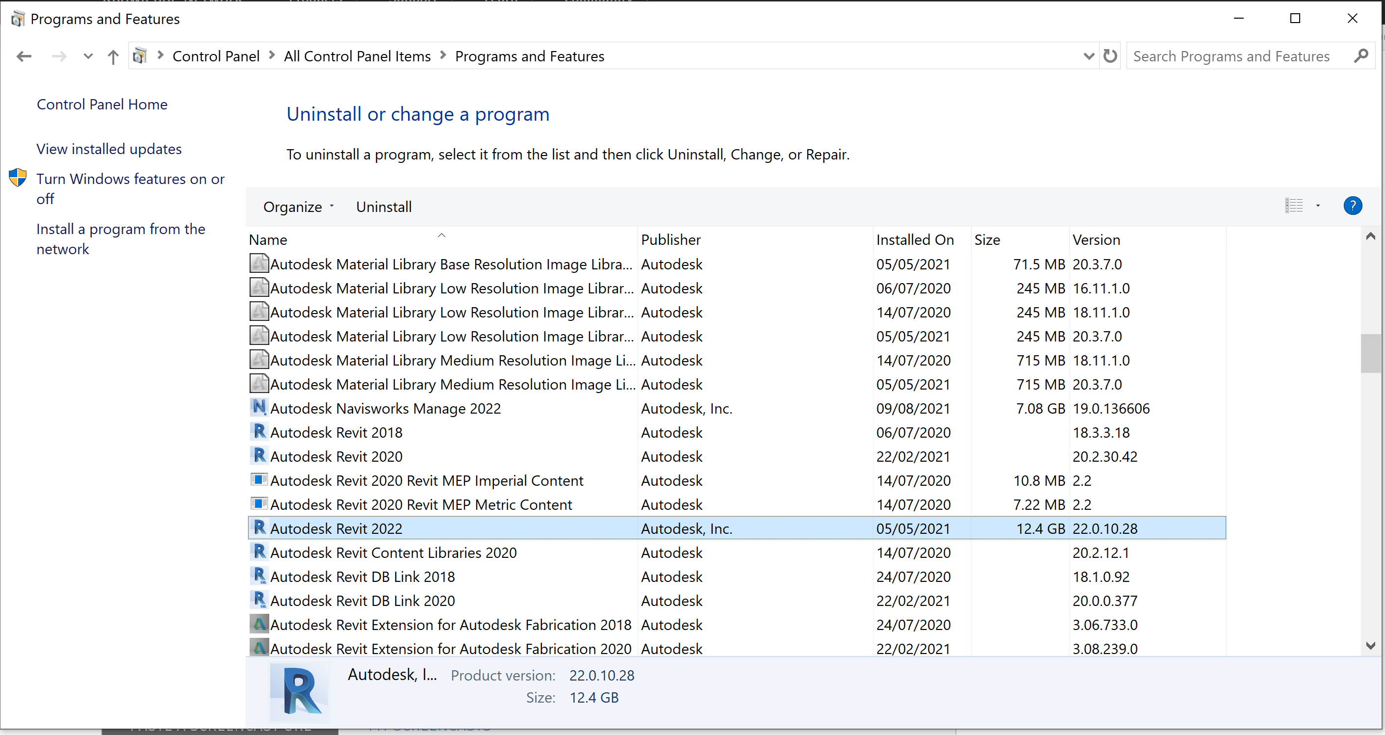 Solved uninstall tool does not shows Revit 2022 Autodesk Community