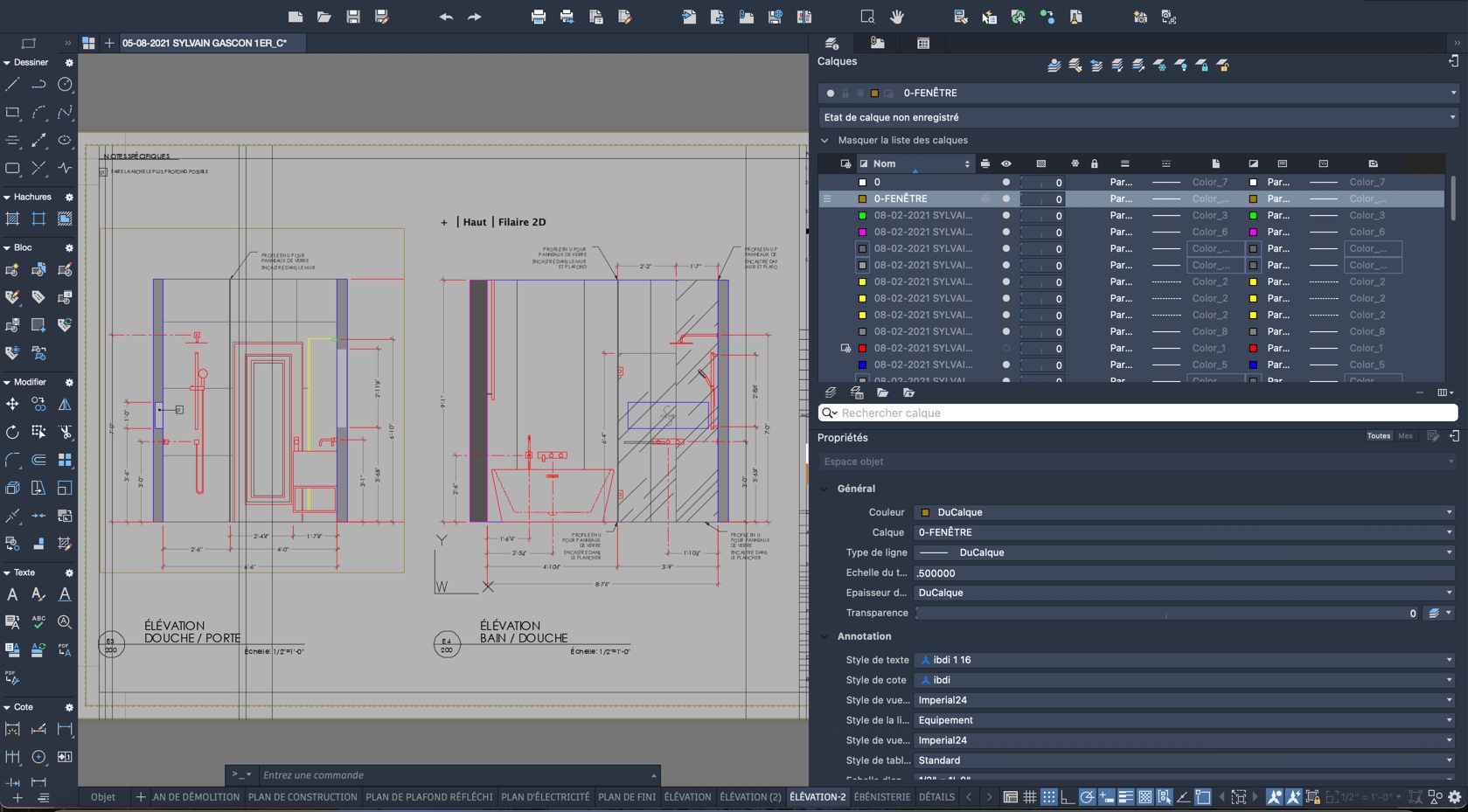 zoom fenetre presentation autocad