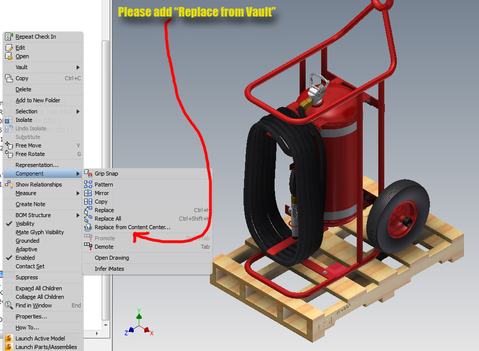 REPLACE FROM VAULT - Autodesk Community