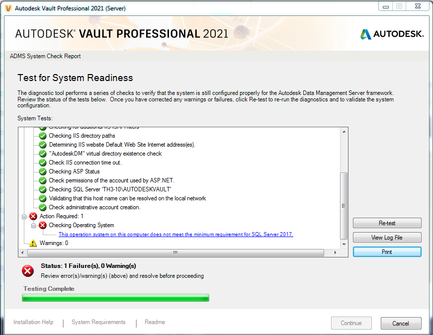 Solved Vault Professional Server 2021 Not Installing In Windows 7 SP1
