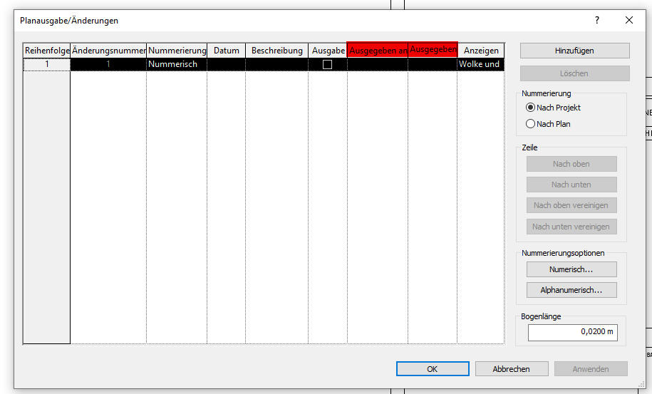 Revit 2021 - Änderungslisten um Spalten erweitern - Autodesk Community