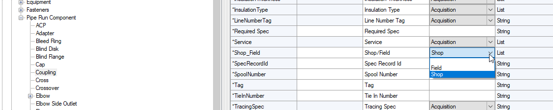 Solved: create separate fabrication and erection table sections omits ...
