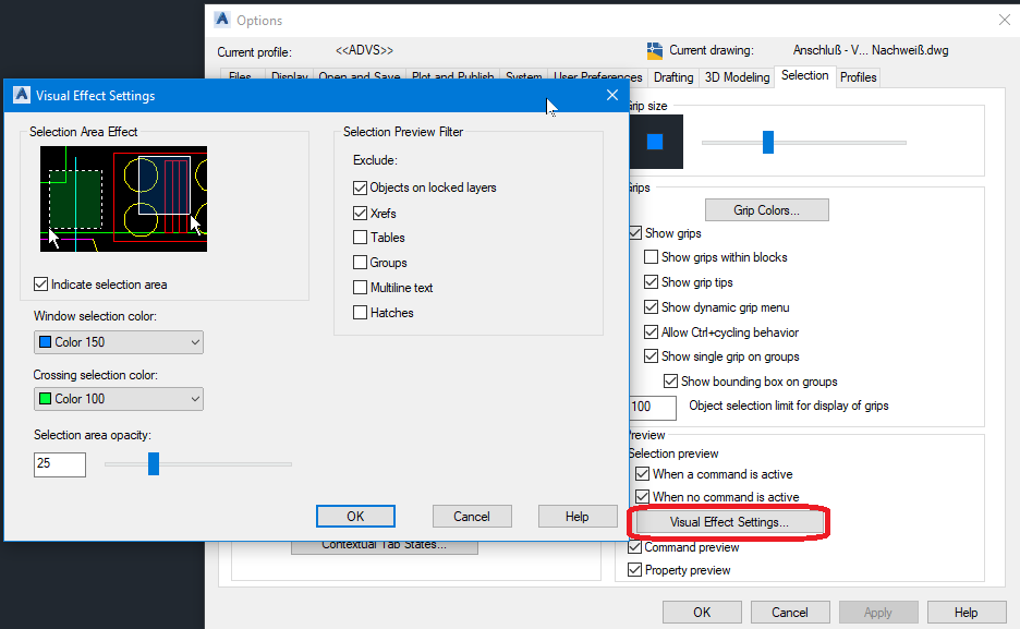 Selection object becomes transparent - Autodesk Community