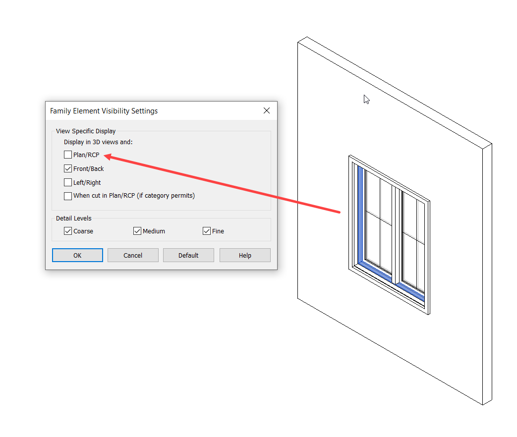 Window Not Cutting Wall Revit