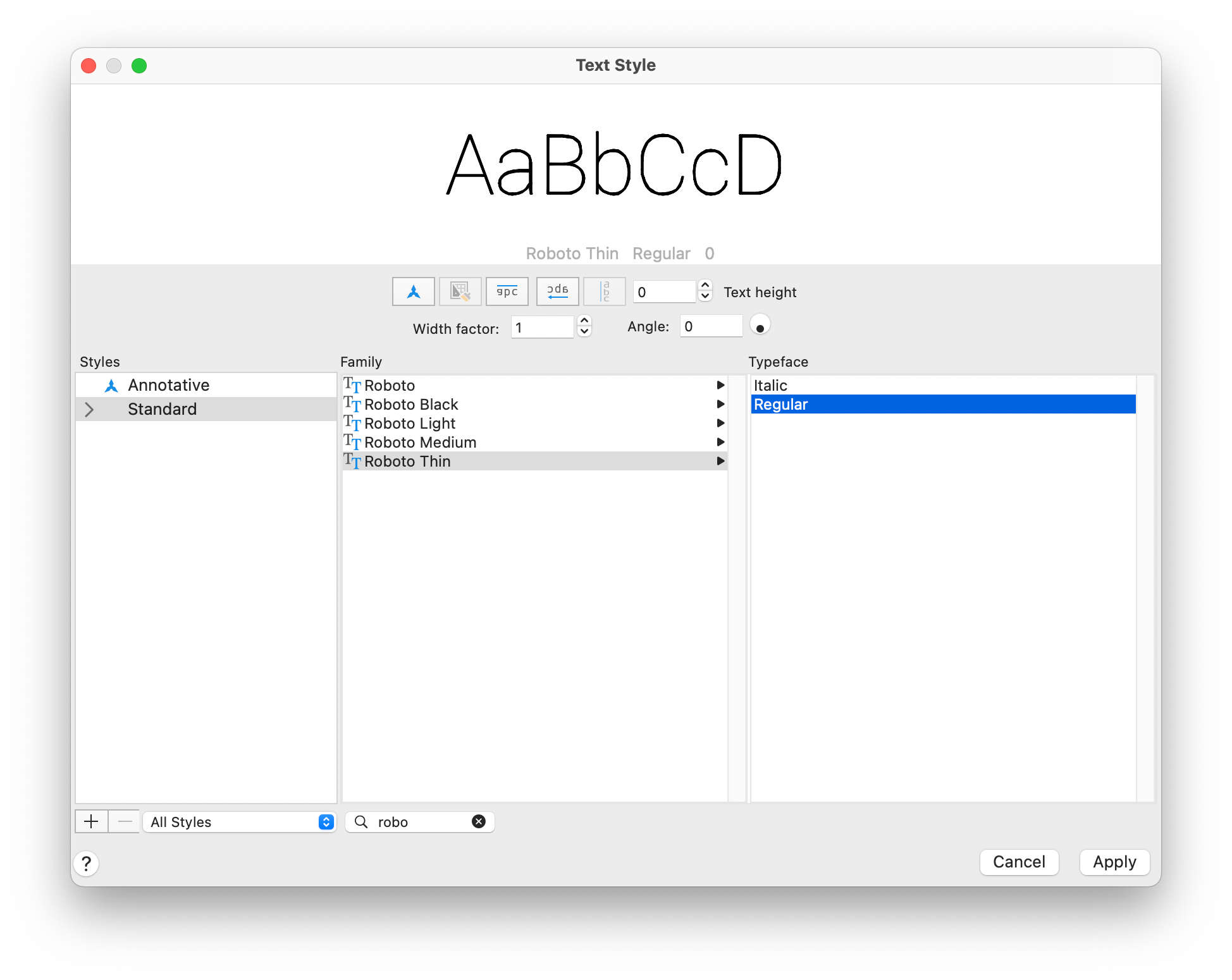 Font issue Robot - Autodesk Community - AutoCAD for Mac