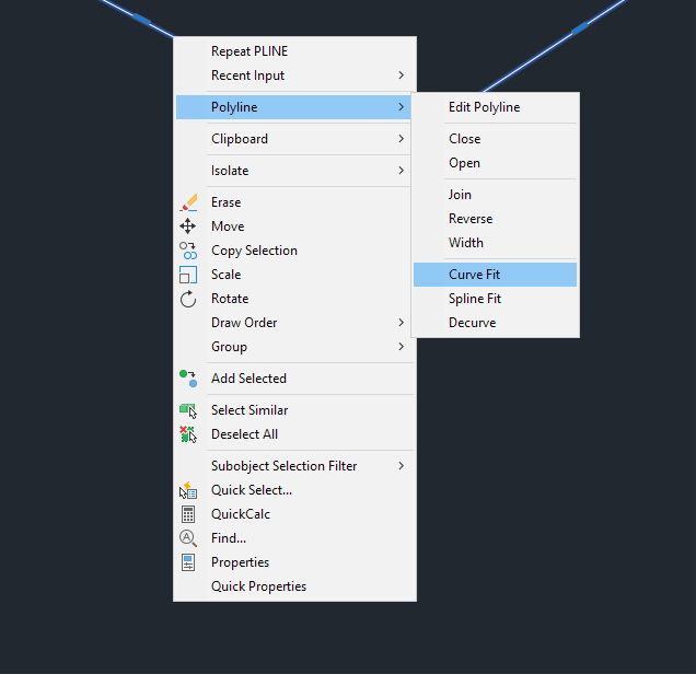 Solved: Polyline > Curve fit not working - Autodesk Community
