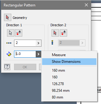 BUG - Rectangular array in DWG does not accept parameter references ...