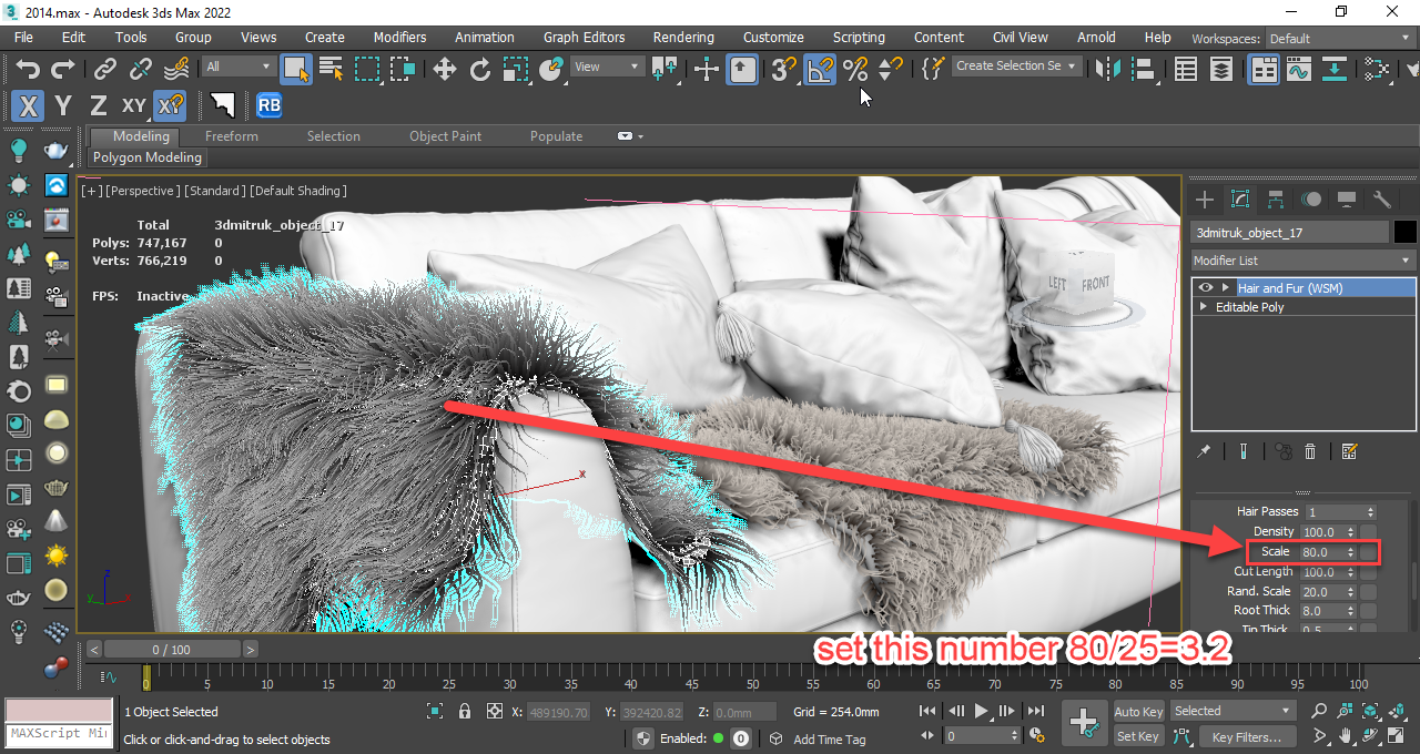 Hair & Fur Modifier Unit Scale Issues - Autodesk Community - 3ds Max