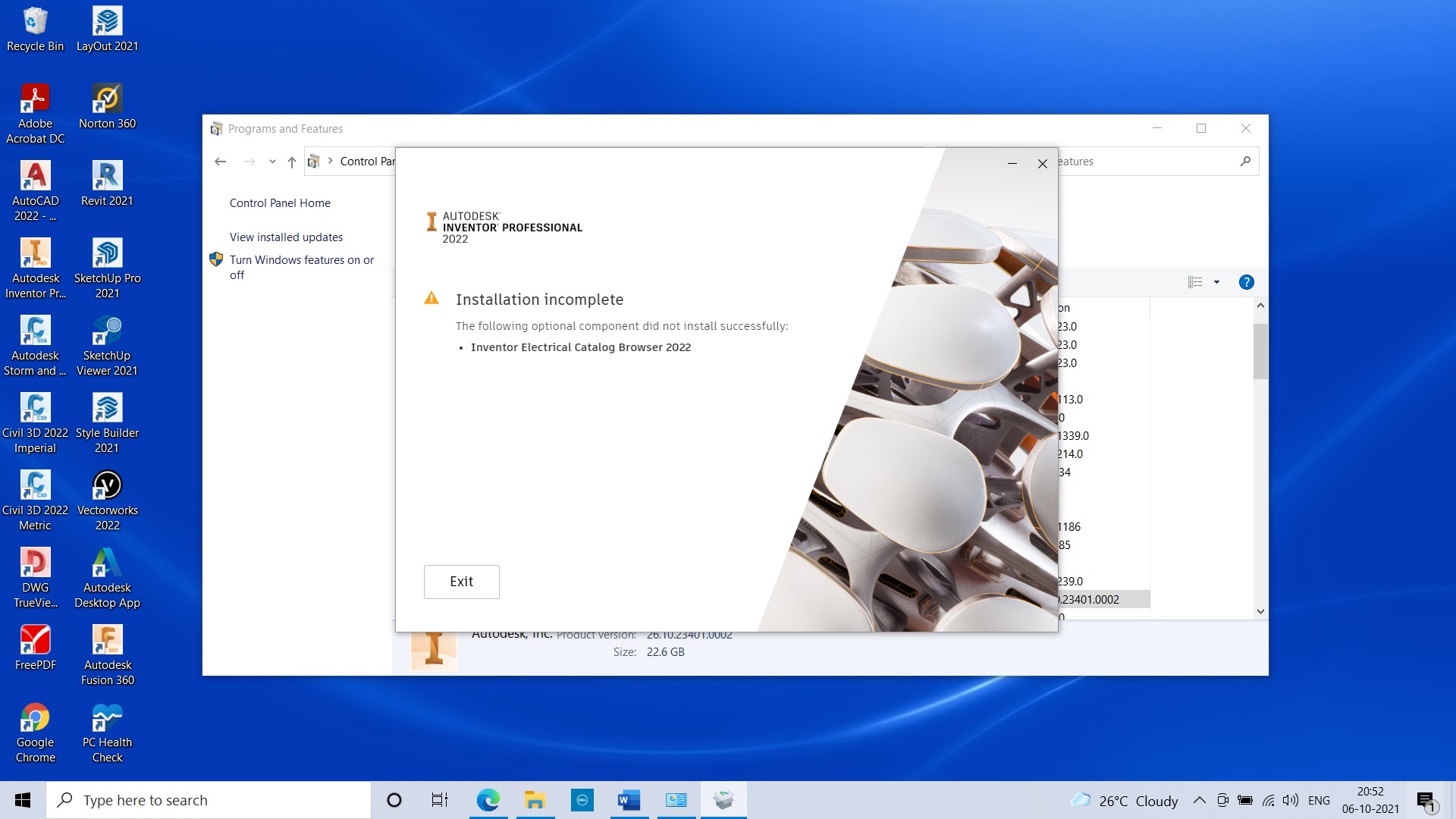 Inventor Professional 2022 - Installation Problem - Autodesk Community