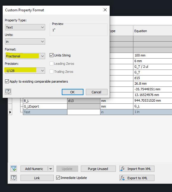 Solved: BOM lengths in Fraction Format? - Autodesk Community