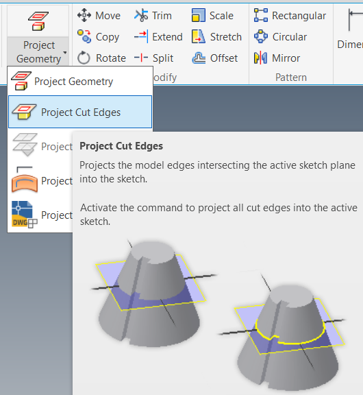 Solved: Projecting a sketch from a section view - Autodesk Community