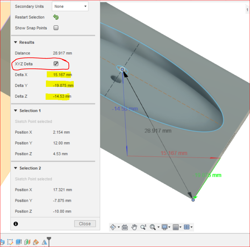 Solved: How Inspect Measure face to center orthographically - Autodesk ...