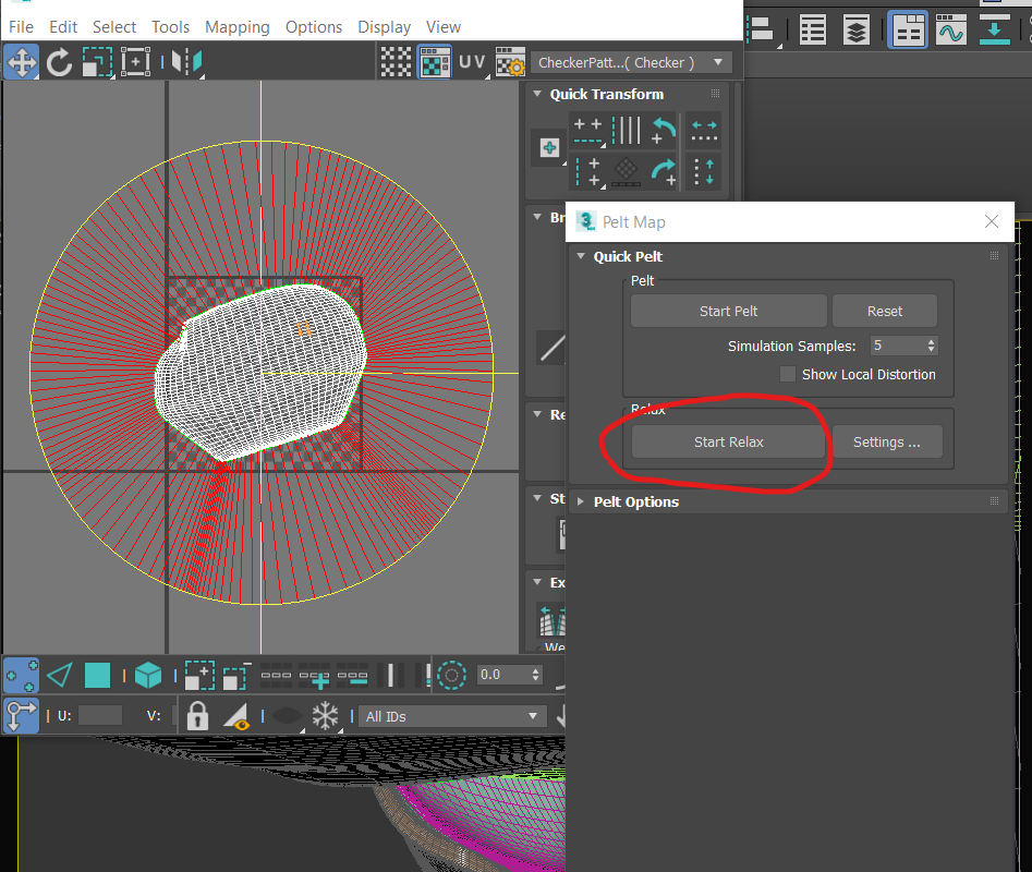 Solved: UV Unwrap Relax Tools "Start Relax " Button Missing - Autodesk  Community - 3ds Max