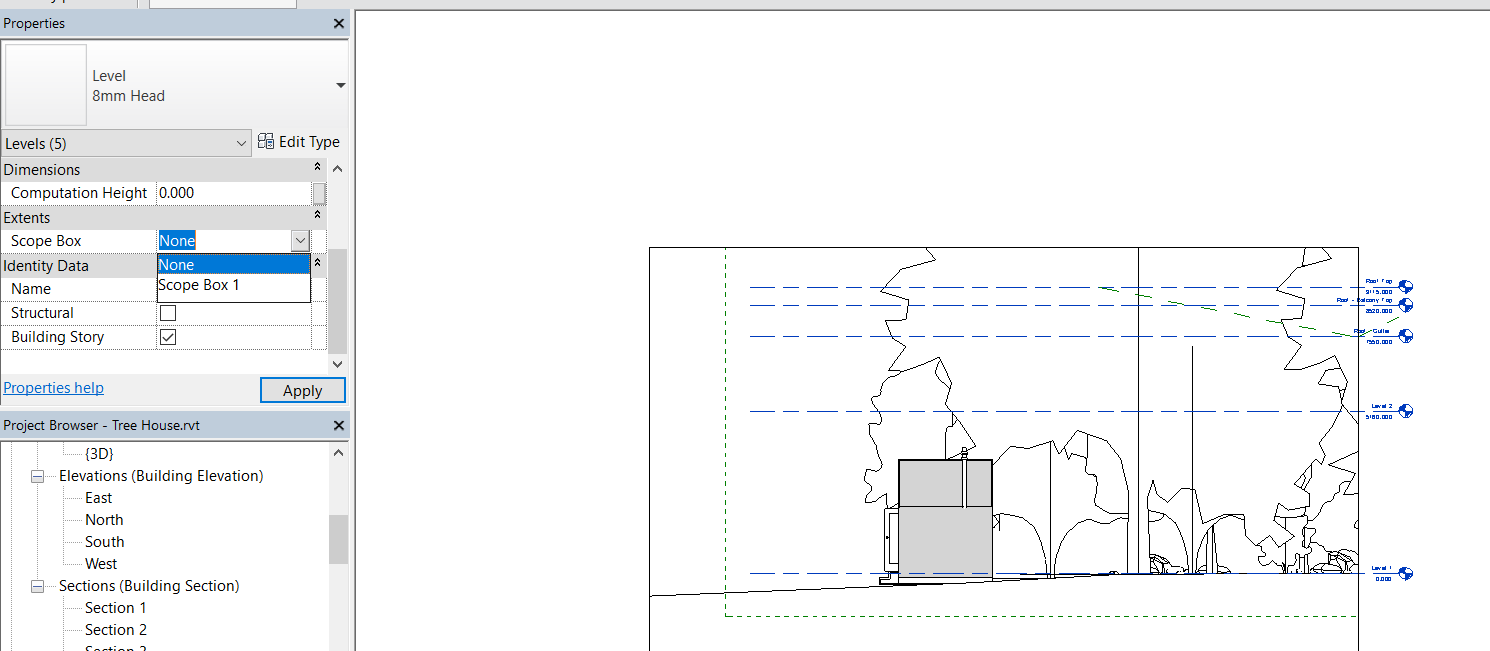 Levels don't show in Section view - Autodesk Community