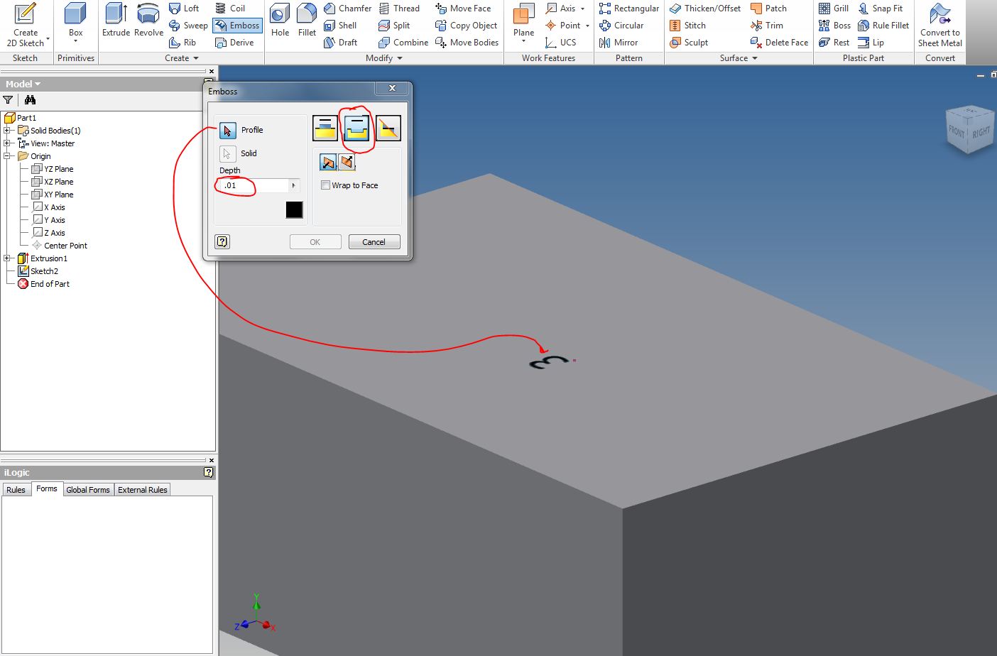 Solved Help Needed Setting Up Ilogic Part Autodesk Community 4566