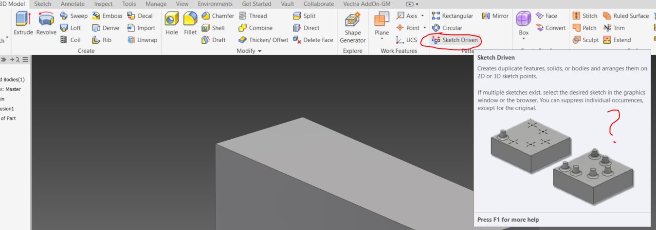 Solved: repeating components following a sketch - Autodesk Community