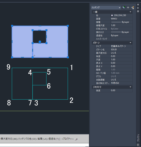 解決済み: AutoCAD2022_ハッチング領域の面積が表示されない