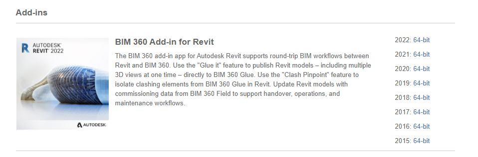 Solved: Revit 2018 and BIM 360 Glue Add-in - Autodesk Community