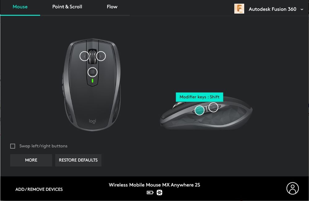 Logitech MX Master mouse assignments do not work in Fusion - Autodesk Community - Fusion 360