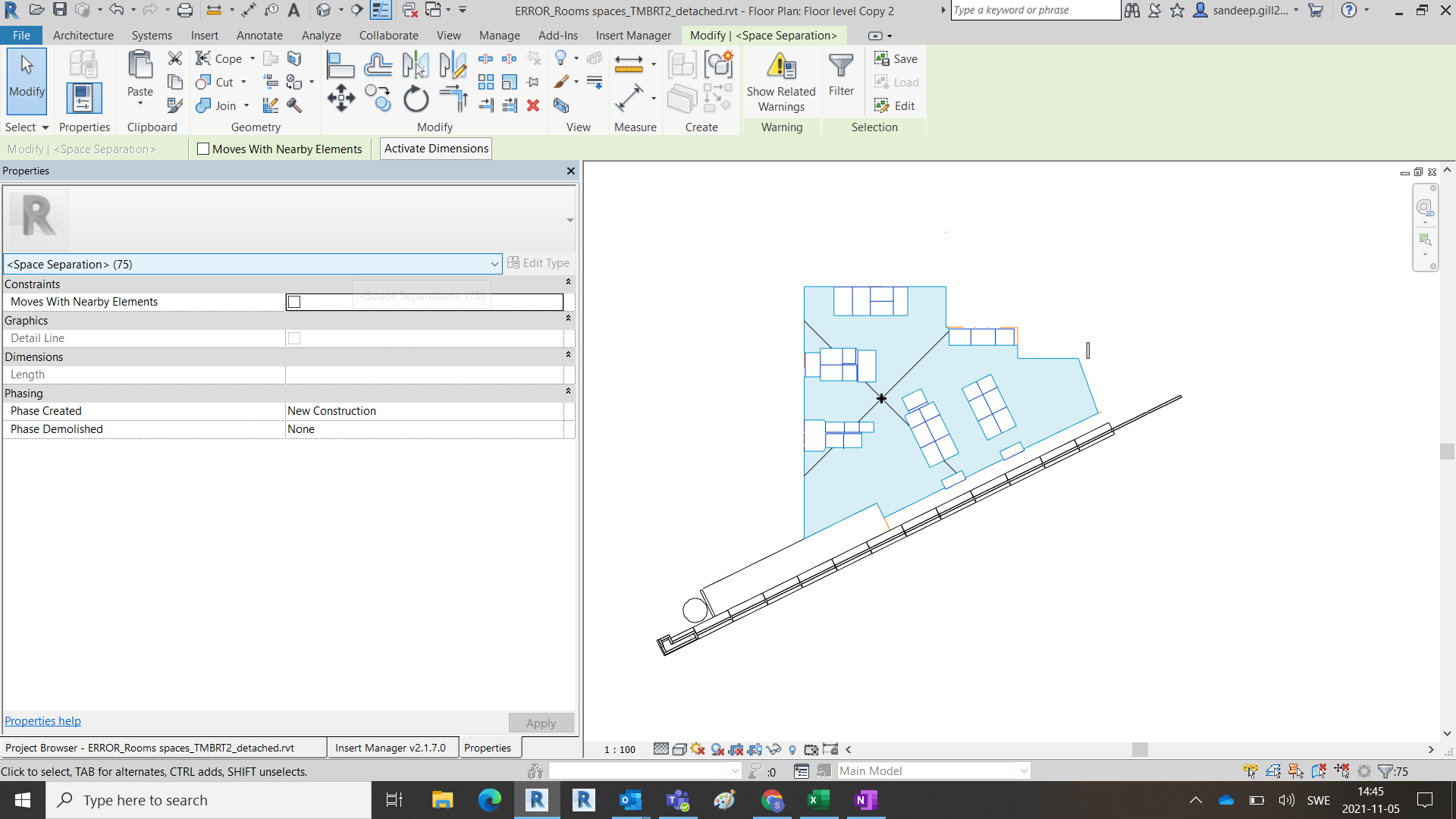 Solved: Spaces are being subtracted from Room placement - Autodesk ...