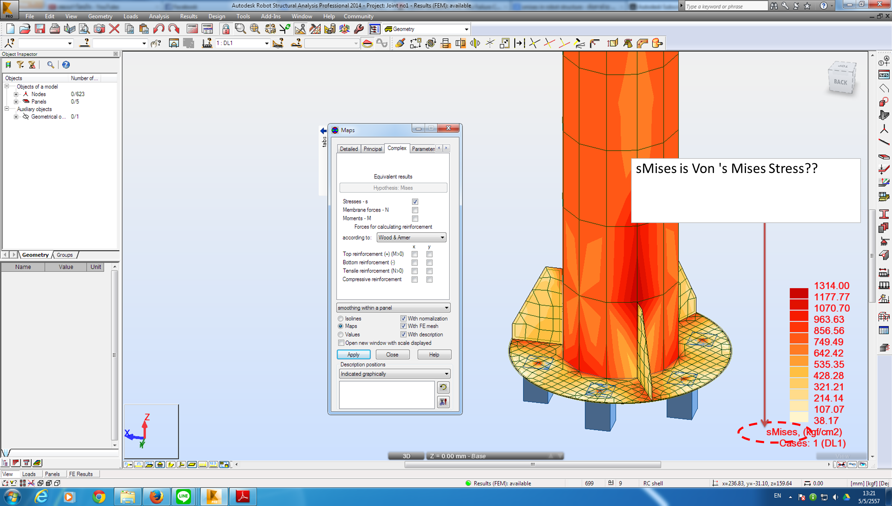 Solved: "sMises Stress" is von's Mises Stress?? and How to Design Plate -  Autodesk Community - Robot Structural Analysis Products