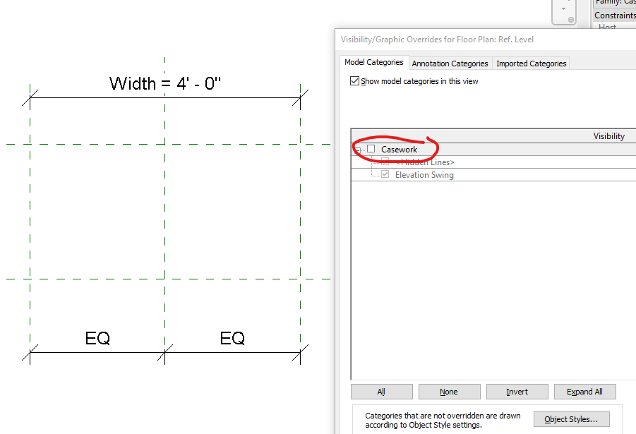 Solved: Can't hide modeled elements in Family Editor - Autodesk Community
