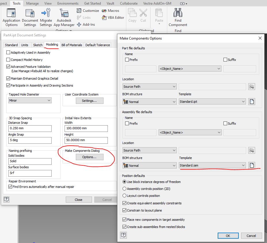 Solved: 2022.2 Make Components : Selection Dialog not working ...