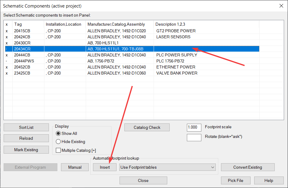 Solved: Panel Footprint from catalogue not found in file paths ...