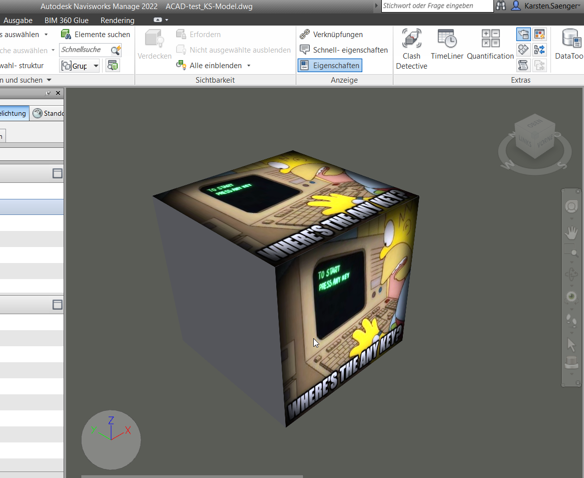 Custom Material from Autocad 2021 drops when 3D model is imported to ...